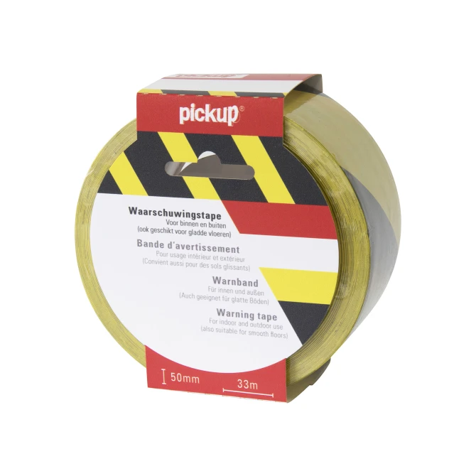 Vloermarkeringstape 50mm gl/zwart/rl33m Vloermarkeringstape 50mm gl/zwart/rl33m