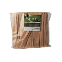 Vork hout pure 15.5cm pst verpakt/pk50 Vork hout pure 15.5cm pst verpakt/pk50