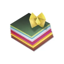 Folia Paper Vouwbladen 15x15cm assorti/pk100v