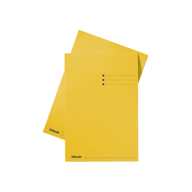 Vouwmap ESSELTE folio geel (100 stuks)