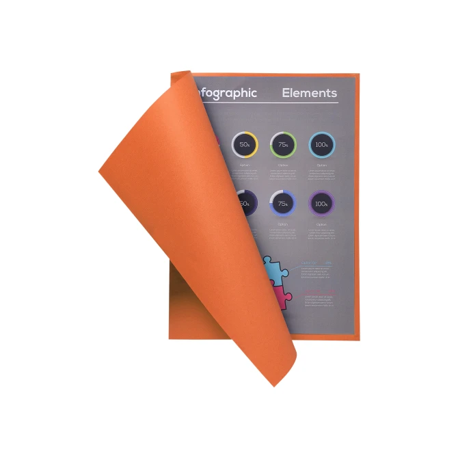 Vouwmap Flash A4 80g oranje/pak100