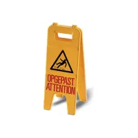 Waarschuwingsbord ''Opgepast'' B 22 5 x H 60 cm Geel