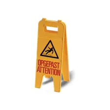 Waarschuwingsbord ''Opgepast'' B 22 5 x H 60 cm Geel