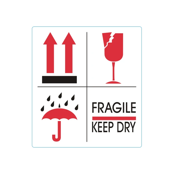 Rillprint Waarschuwingssticker 4 symbolen/rl500 (rol 500 stuks)