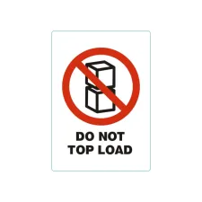 Rillprint Waarschuwingssticker DN top load/rl500 (rol 500 stuks)