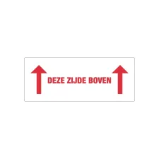 Rillprint Waarschuwingssticker Deze zijde Bv/rl500 (rol 500 stuks)