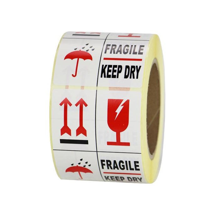 Waarschuwingssticker Fragile /dry/rl500