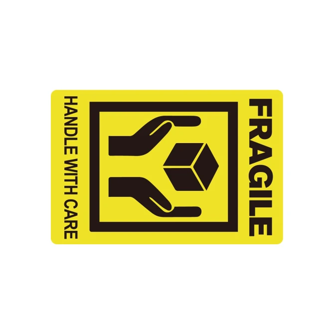 Rillprint Waarschuwingssticker Fragile/rl200 (rol 200 stuks)