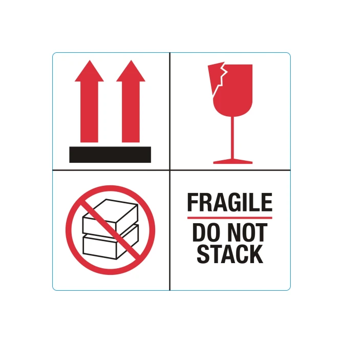 Rillprint Waarschuwingssticker Frg/dn stack/rl1000 (rol 1000 stuks)