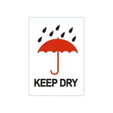 Rillprint Waarschuwingssticker Keep dry/rl500 (rol 500 stuks)