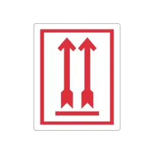 Rillprint Waarschuwingssticker Pijl omhoog/rl500 (rol 500 stuks)