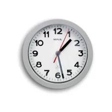 Maul Wandklok Maul step 20RC zilver