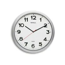 Maul Wandklok Maul step 40 zilver