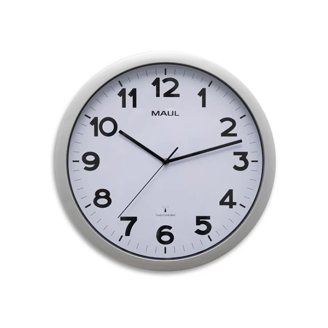 Maul Wandklok Maul step 40RC zilver
