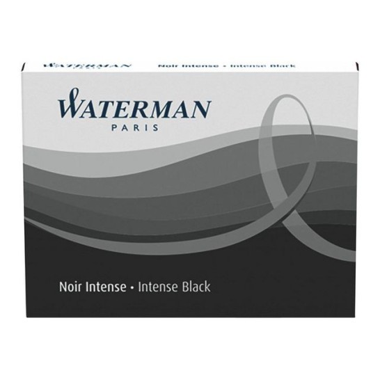 Waterman Vullingen Vulpen lang zwart (pak 8 stuks)