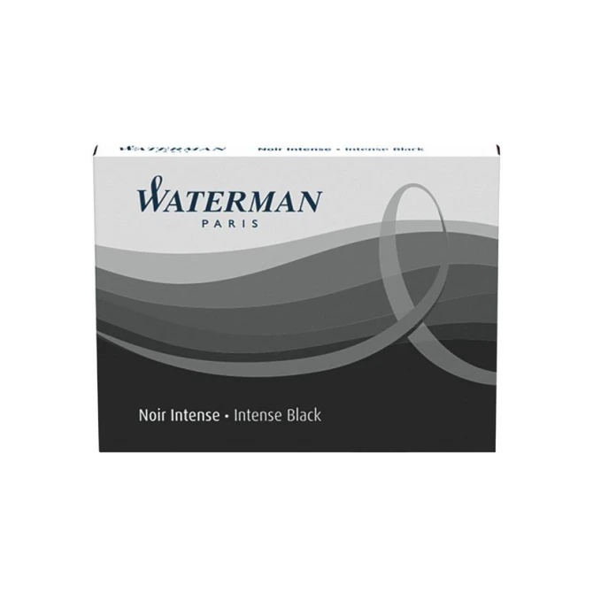 Waterman Vullingen Vulpen lang zwart (pak 8 stuks)