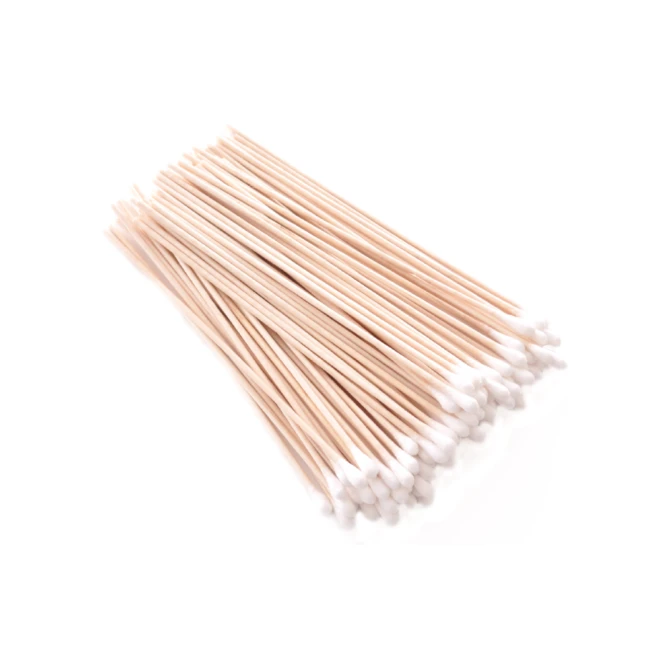 Wattenstaafjes. Hout. 15 cm (pak 100 stuks) Wattenstaafjes. Hout. 15 cm (pak 100 stuks)