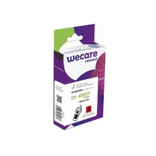 Wecare Tape D1 45017 12mm zw/rood