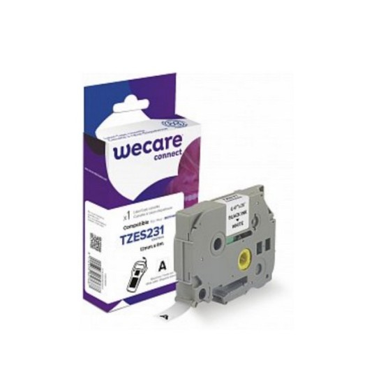 Wecare Tape TZES231 12mm zw/wi
