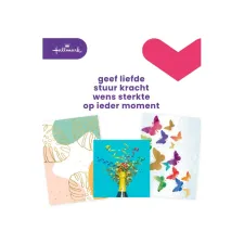 Hallmark Wenskaart Blanco (pak 8 stuks)