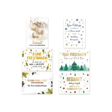 Wenskaart Kerst & Nieuwjaar (pak 6 stuks) Wenskaart Kerst & Nieuwjaar (pak 6 stuks)