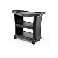 Werkwagen Rubbermaid 3 planken zwart