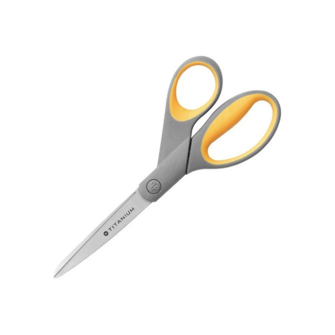 Westcott Super Softgrip Schaar Titanium 210 mm 8 inch Asymmetrisch Westcott Super Softgrip Schaar Titanium 210 mm 8 inch Asymmetrisch