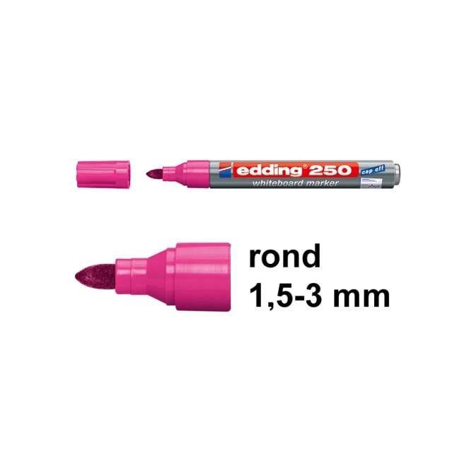 Whiteb marker EDDING 250 1.5-3mm rz (10 stuks)