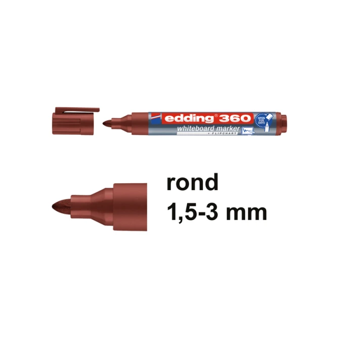 Whiteb marker EDDING 360 1.5-3mm br (10 stuks)