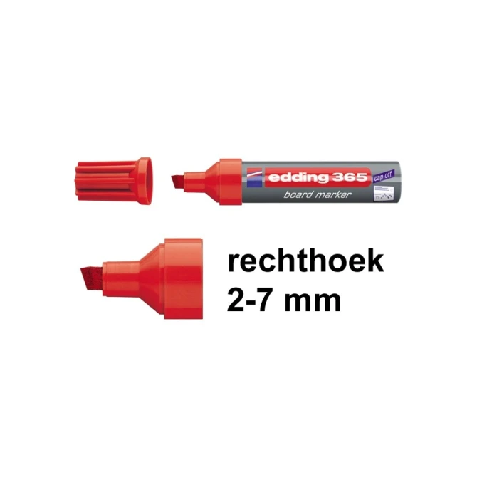 Whiteb marker EDDING 365 2-7mm rd (10 stuks)