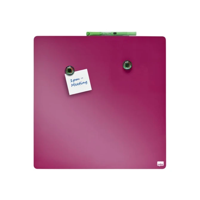 Nobo Whiteboard Nobo 36x36cm magnetisch roze Nobo Whiteboard Nobo 36x36cm magnetisch roze