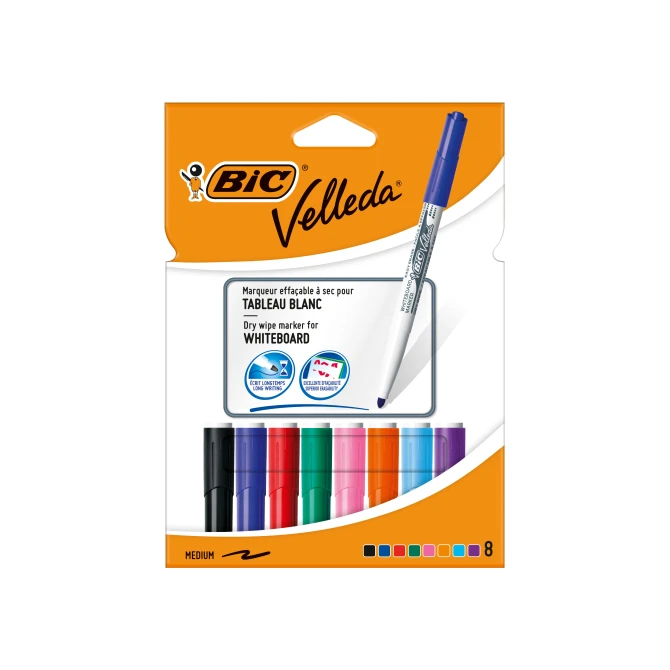 BIC Velleda 1741 Whiteboardmarker assorti / 8 stuks BIC Velleda 1741 Whiteboardmarker assorti / 8 stuks