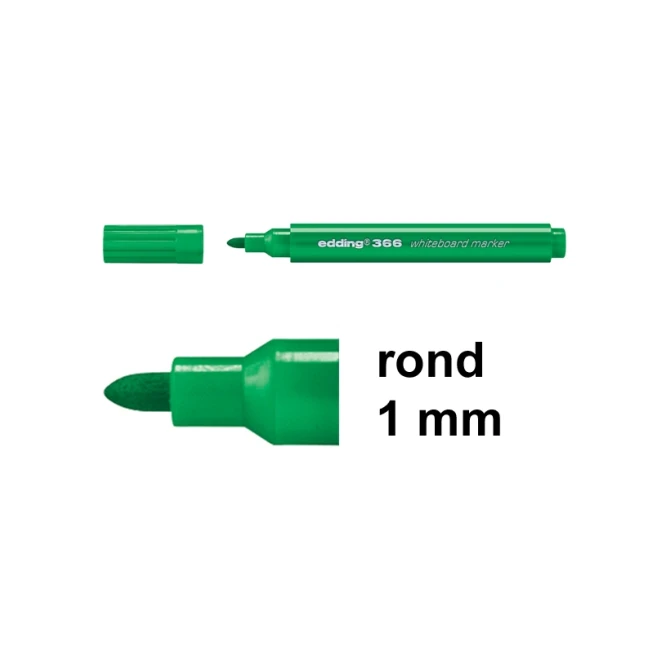 Whiteboardmarker EDDING 366 1mm gr (10 stuks)