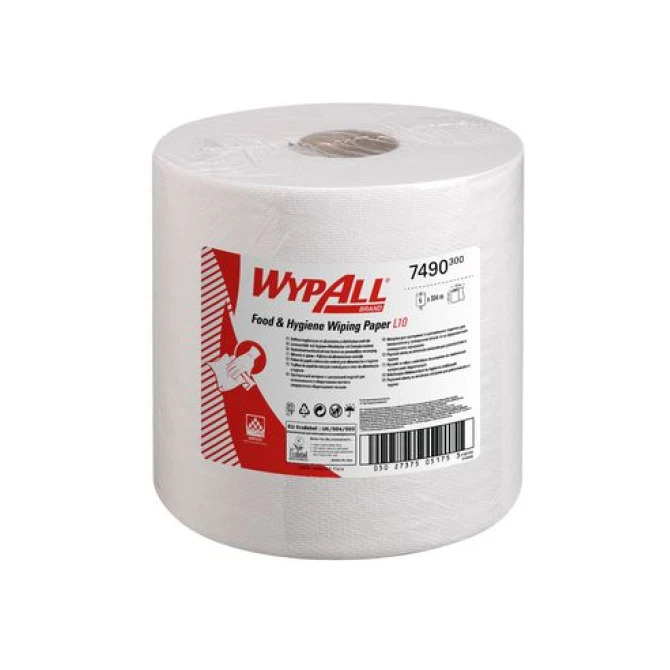 Wypall* Poetsdoeken combirollen L10. wit (doos 6 x 630 vel)
