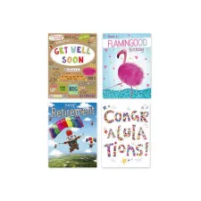 XL Wenskaarten Engelstalig Assorti (pak 12 stuks)