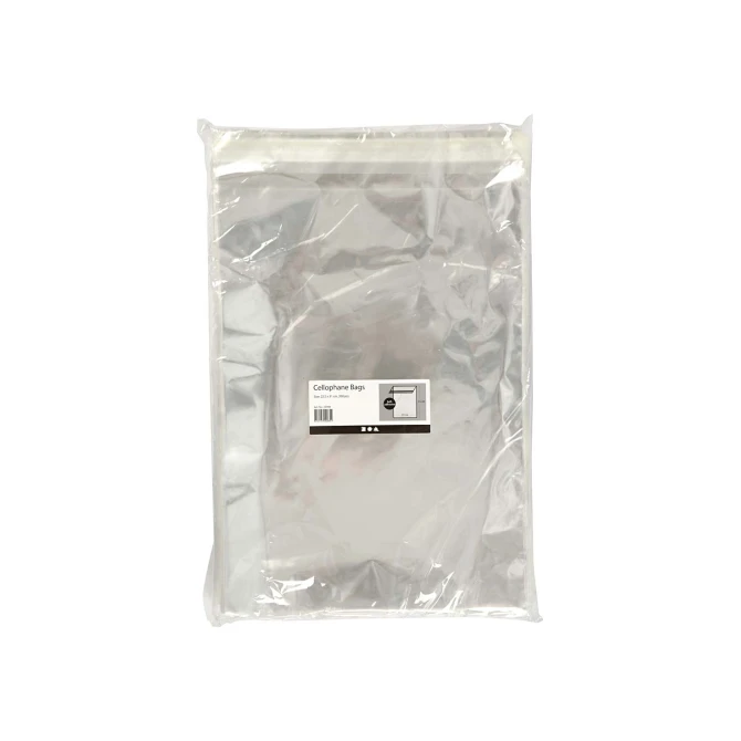 Creotime Cellofaan zakjes 22.5 x 31.2 cm (pak 200 stuks) Creotime Cellofaan zakjes 22.5 x 31.2 cm (pak 200 stuks)