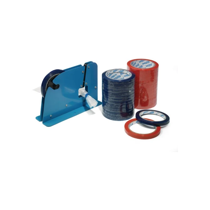 Zakkensluitdispenser voor 9 - 12 mm tape Zakkensluitdispenser voor 9 - 12 mm tape