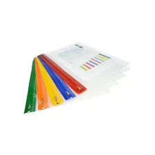 Rapesco Zichtmap rits tr A3 assorti/pk5 Rapesco Zichtmap rits tr A3 assorti/pk5