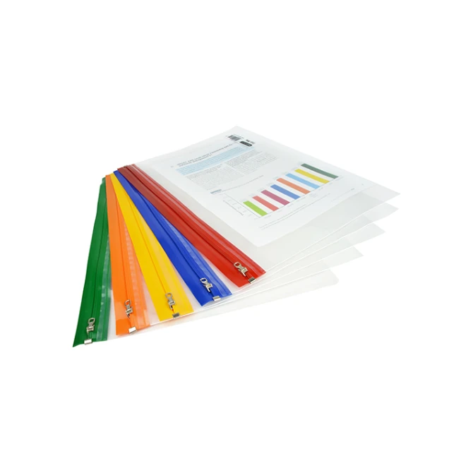 Rapesco Zichtmap rits tr A3 assorti/pk5