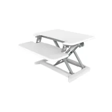 Zit-Sta Werkplek Klein Instelbare Hoogte 120 - 450 mm Wit Zit-Sta Werkplek Klein Instelbare Hoogte 120 - 450 mm Wit