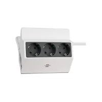 brennenstuhl Klembare Stekkerdoos 3-voudig Wit Antraciet brennenstuhl Klembare Stekkerdoos 3-voudig Wit Antraciet