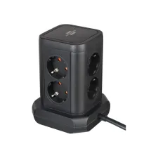 brennenstuhl Stekkerdoos tower power 3usb 8-vd 2m zw brennenstuhl Stekkerdoos tower power 3usb 8-vd 2m zw