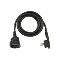 brennenstuhl Verlengsnoer Met Platte Stekker. 3 meter. Zwart