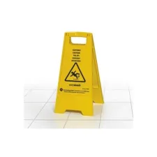 Westcott Waarschuwingsbord dubbel 5 talen geel