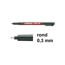 edding 140S Permanent Marker Fijn 0.3 mm Groen (1 pak x 10 stuks)