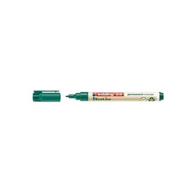 EDDING 25 EcoLine Permanente Marker Ronde Punt 1 mm Groen EDDING 25 EcoLine Permanente Marker Ronde Punt 1 mm Groen