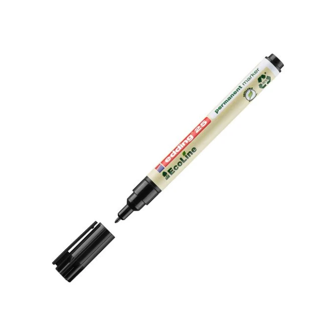 EDDING 25 EcoLine Permanente Marker Ronde Punt 1 mm Zwart