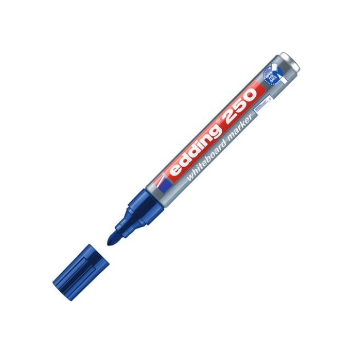 edding 250 Whiteboardmarker. Ronde Punt. 3 mm. Blauw