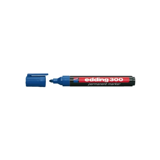 EDDING 300 Permanente Marker Ronde Punt 15 - 3 mm Blauw (pak 10 stuks) EDDING 300 Permanente Marker Ronde Punt 15 - 3 mm Blauw (pak 10 stuks)