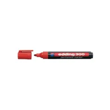 EDDING 300 Permanente Marker Ronde Punt 15 - 3 mm Rood (pak 10 stuks) EDDING 300 Permanente Marker Ronde Punt 15 - 3 mm Rood (pak 10 stuks)
